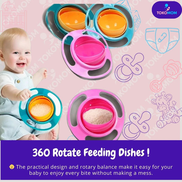 360 Rotate Feeding Dishes