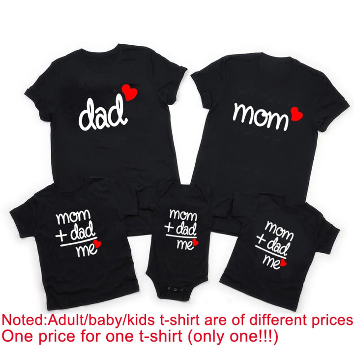 TOKOMOM™ Family Matching Clothes Look Daddy Mom Boy Girl T-shirt 1pc