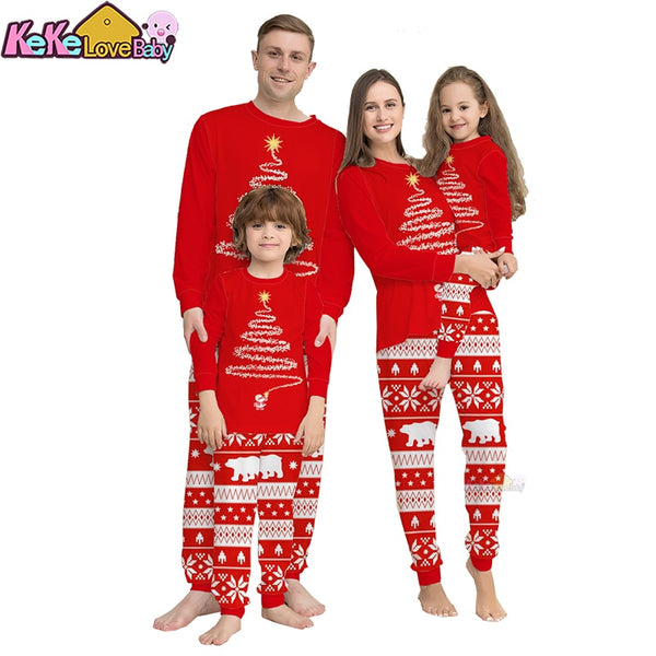 Christmas Matching Family Pajamas Set 2022 Xmas Father Mother Kids Outfits Baby Jumpsuit Pyjamas Daddy Mommy Girl Boy Clothes